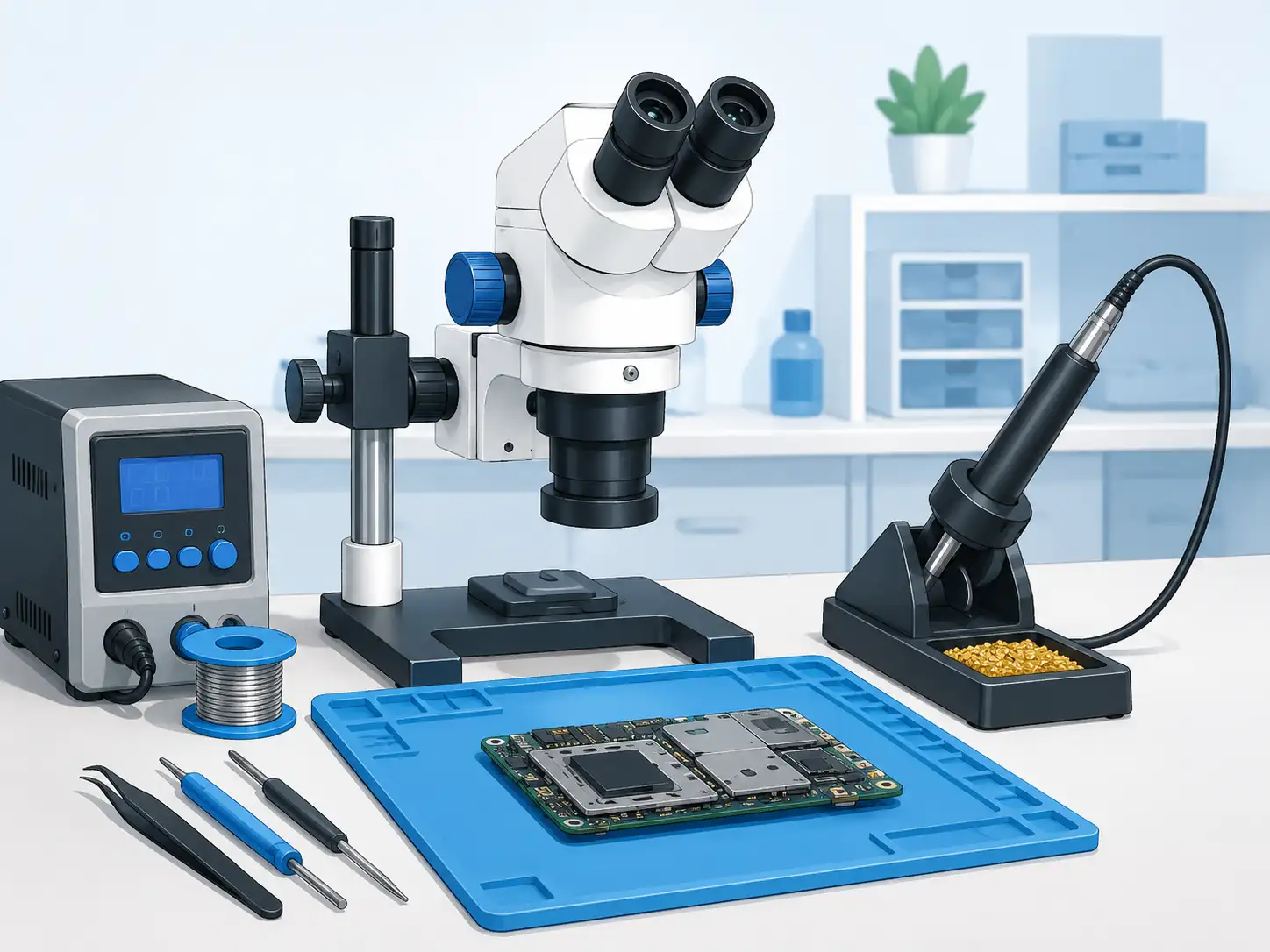 materiel micro-soudure tech Matériel de micro-soudure smartphone en formation